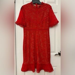 Bardot Theodora Lace Sheath Mini Dress